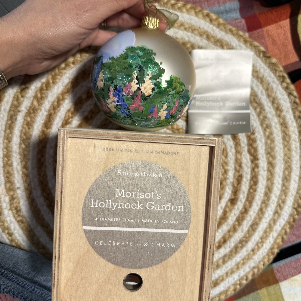 Smith & Hawken Morisot's Hollyhock Garden 2006 Limited Edition Ornament